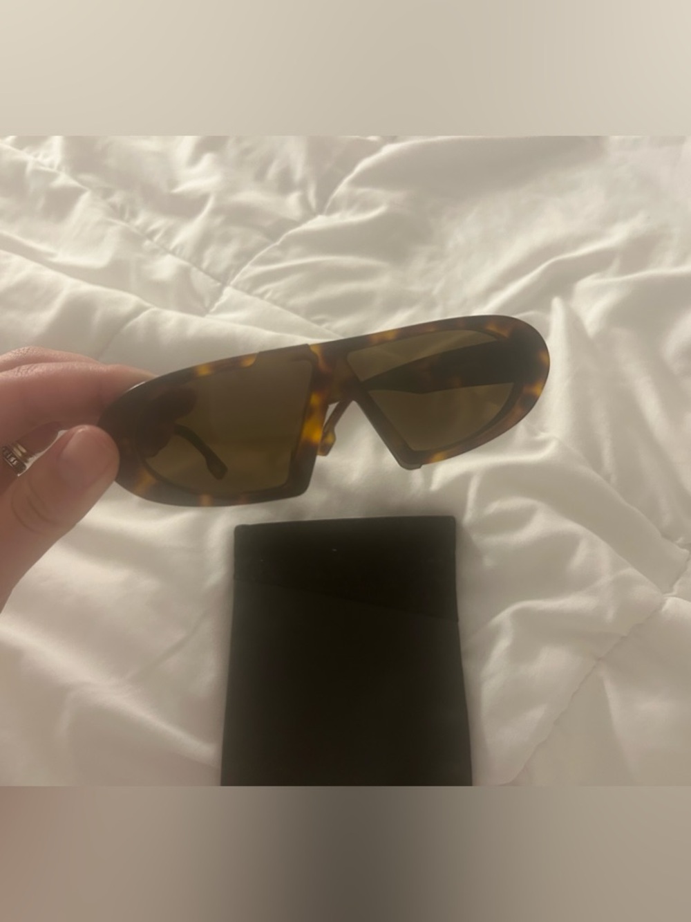 Dior Tortoiseshell Frame Sunglasses with Brown Accents